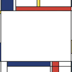 Vector illustration of a De Stijl-styled frame.